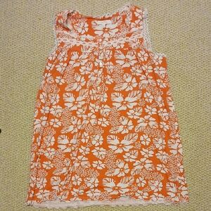 Coral Bay Pink and White Floral Top